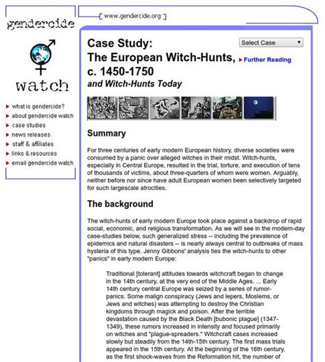 The Role of Gender in Witch Hunt Campaigns Throughout History